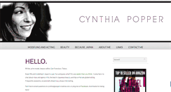 Desktop Screenshot of cynthiapopper.com